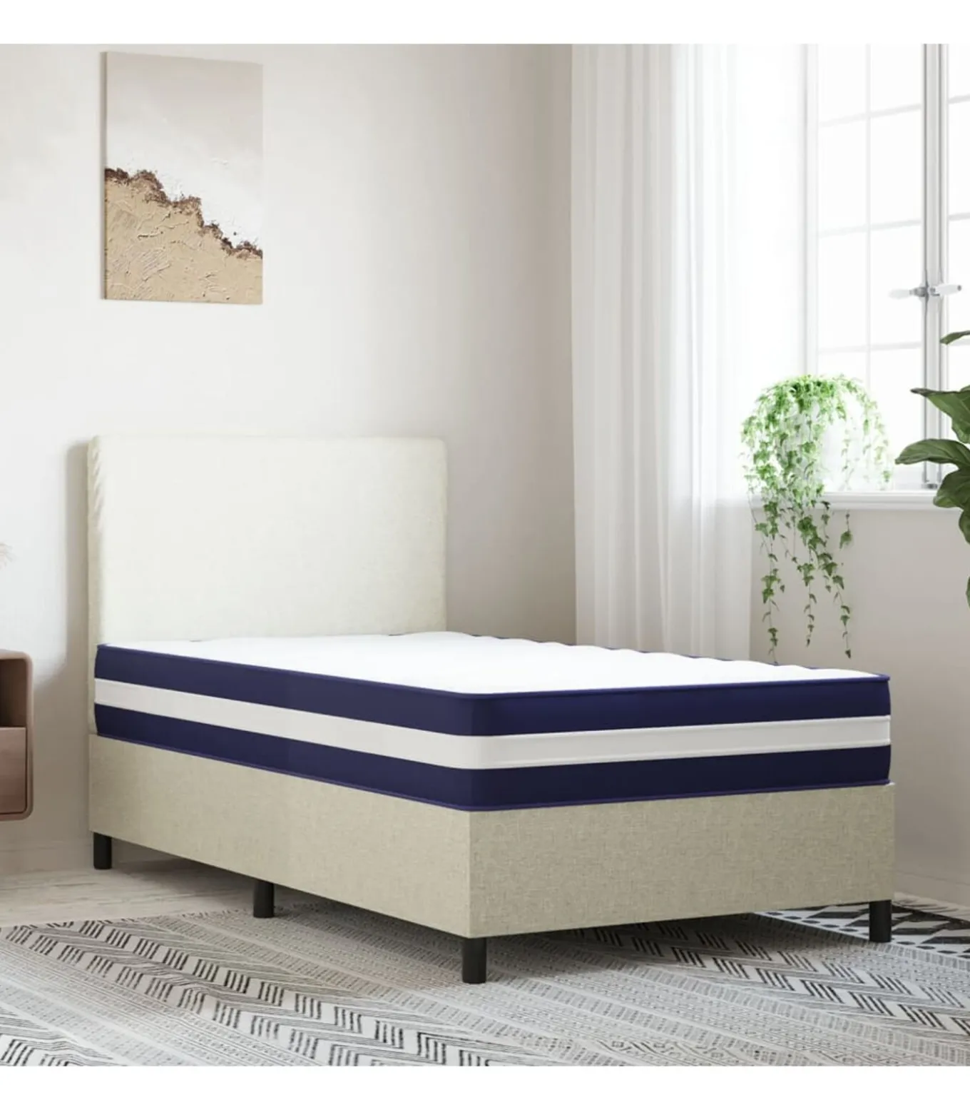 Pocketveringmatras middelhard-hard 80x200 cm