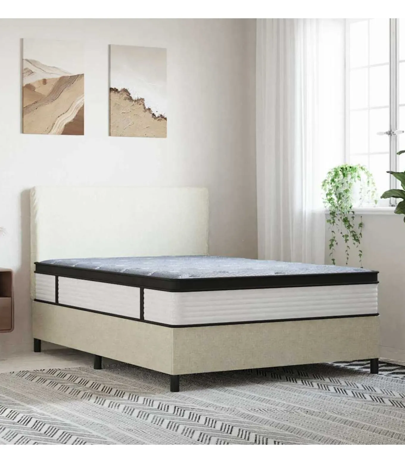 Pocketveringmatras middelhard 140x200 cm