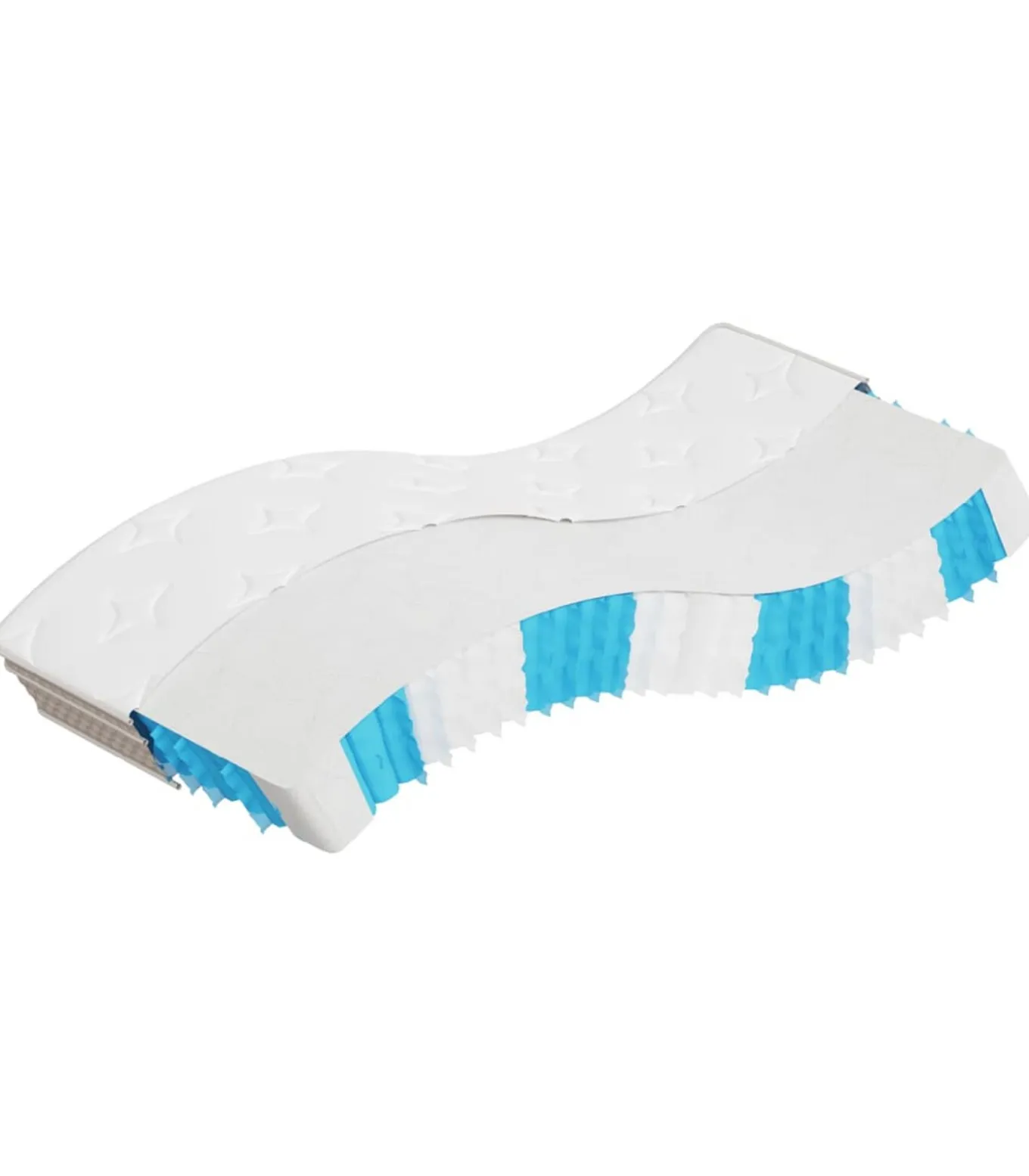 Pocketveringmatras middelhard 90x200 cm