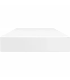 Pocketveringmatras 90x190x20 cm kunstleer wit