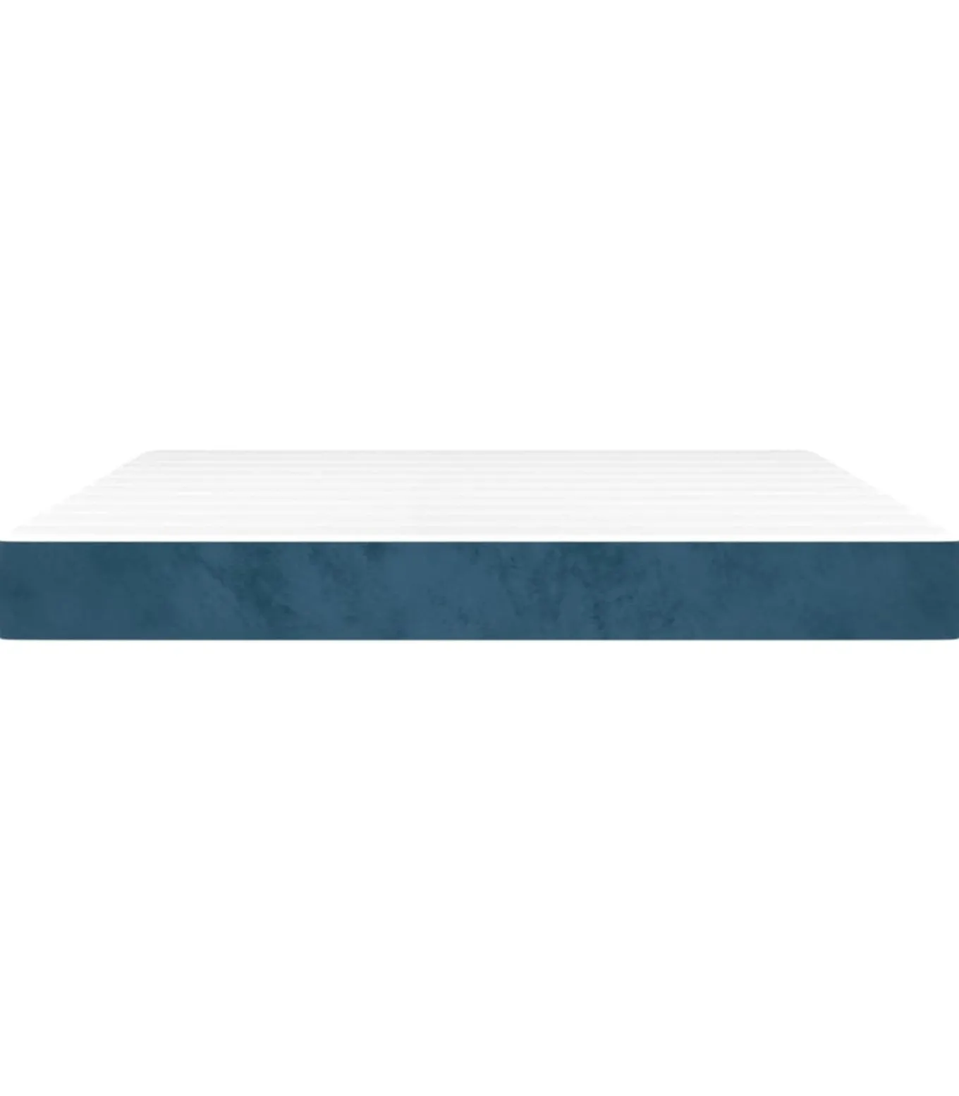 Pocketveringmatras 160x200x20 cm fluweel donkerblauw