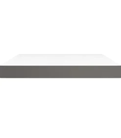 Pocketveringmatras 180x200x20 cm kunstleer grijs