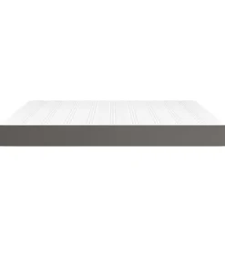 Pocketveringmatras 180x200x20 cm kunstleer grijs