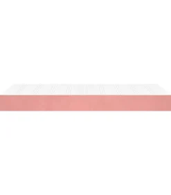 Pocketveringmatras 80x220x20 cm fluweel roze