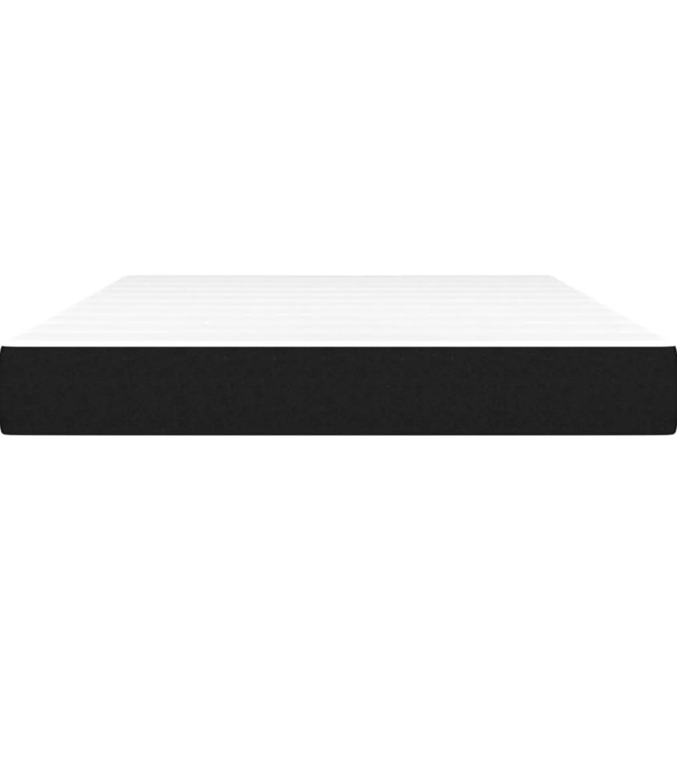 Pocketveringmatras 140x200x20 cm stof zwart