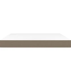 Pocketveringmatras 180x200x20 cm stof taupe