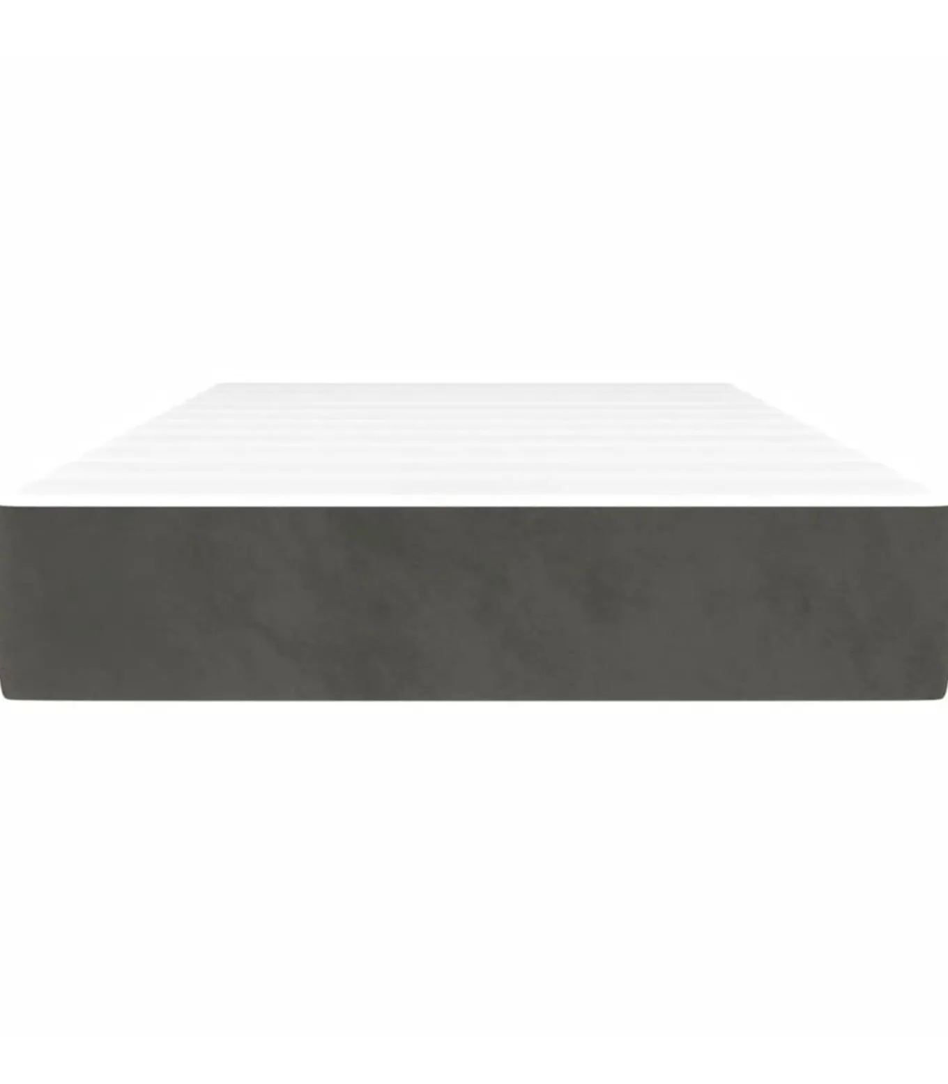 Pocketveringmatras 100x200x20 cm fluweel donkergrijs