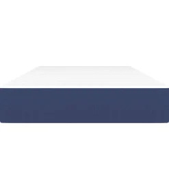 Pocketveringmatras 90x190x20 cm stof blauw
