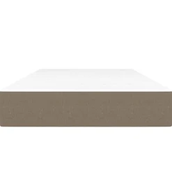 Pocketveringmatras 90x190x20 cm stof taupe