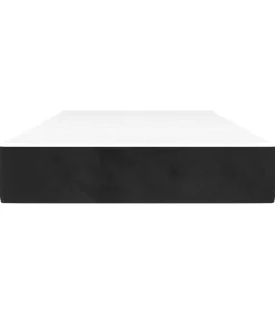 Pocketveringmatras 90x200x20 cm fluweel zwart