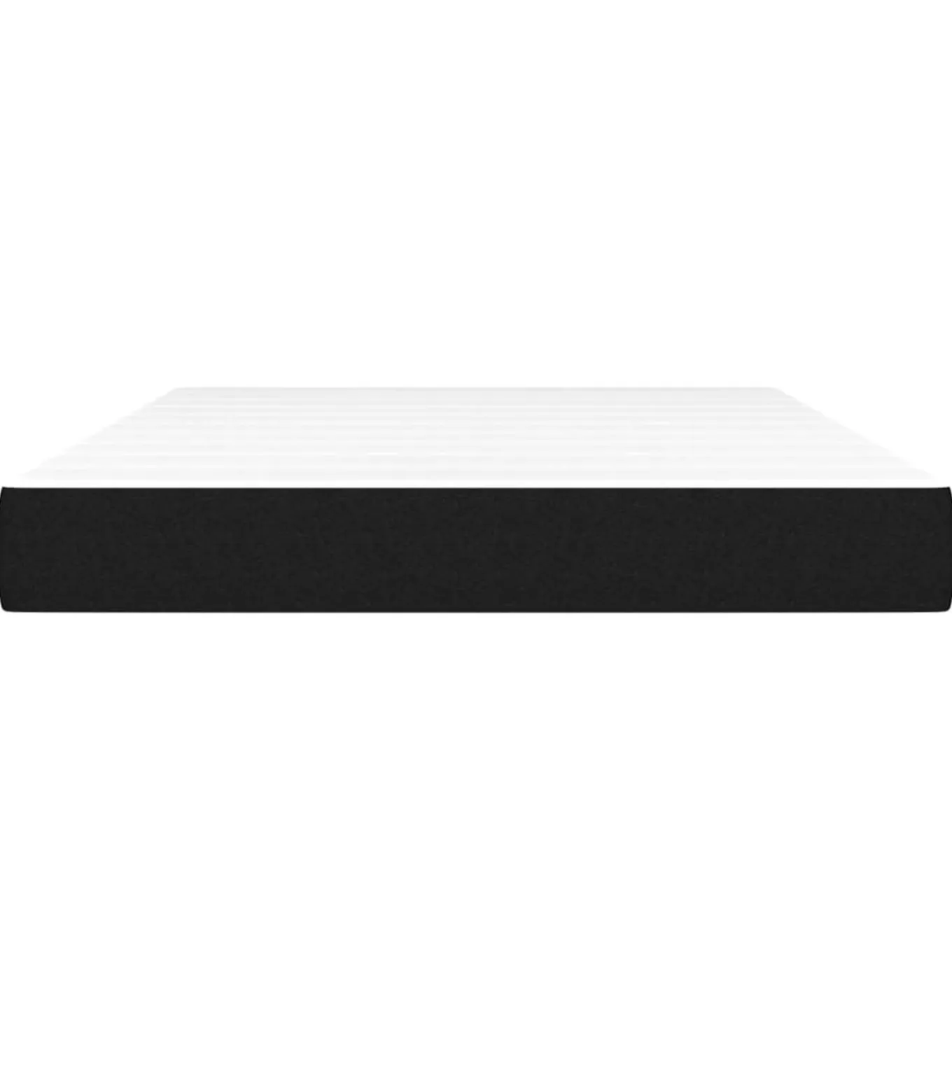 Pocketveringmatras 140x190x20 cm stof zwart