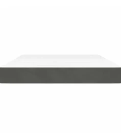 Pocketveringmatras 140x220x20 cm fluweel donkergrijs