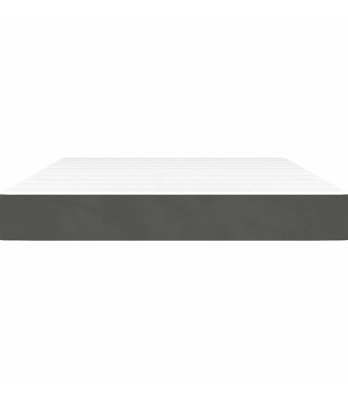 Pocketveringmatras 140x220x20 cm fluweel donkergrijs