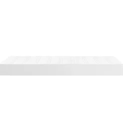 Pocketveringmatras 90x200x20 cm kunstleer wit