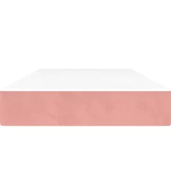 Pocketveringmatras 80x200x20 cm fluweel roze