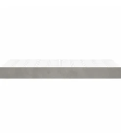 Pocketveringmatras 80x220x20 cm fluweel lichtgrijs