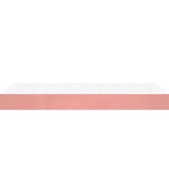 Pocketveringmatras 90x220x20 cm fluweel roze