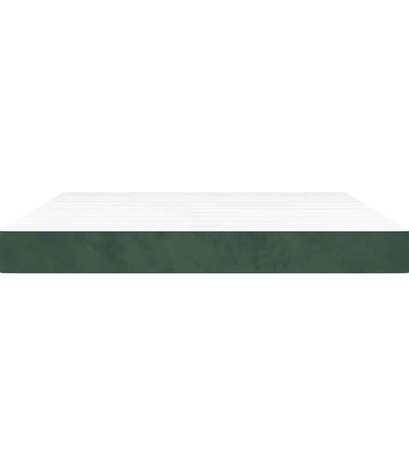 Pocketveringmatras 160x210x20 cm fluweel donkergroen