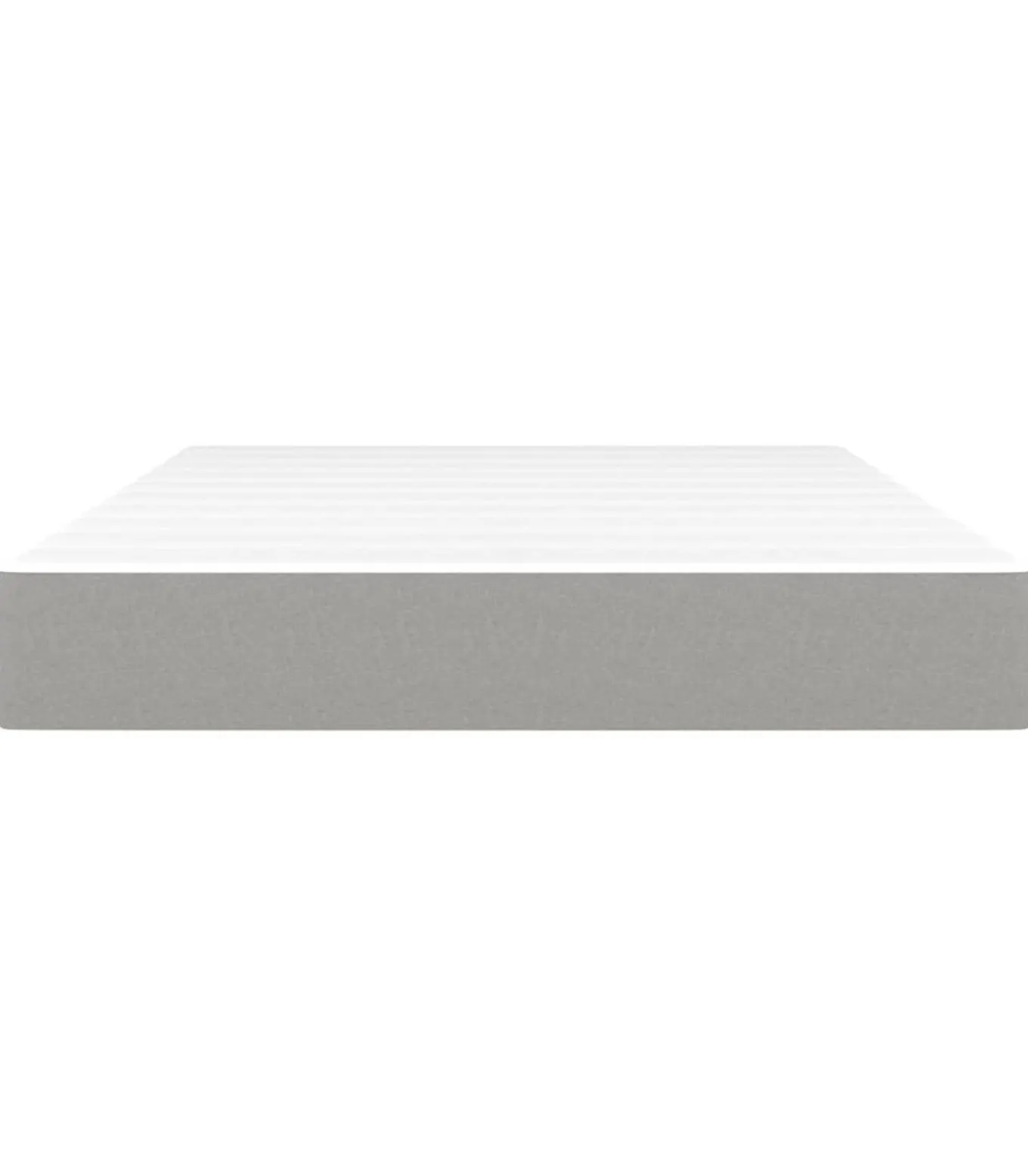 Pocketveringmatras 120x200x20 cm stof lichtgrijs