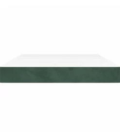 Pocketveringmatras 140x210x20 cm fluweel donkergroen