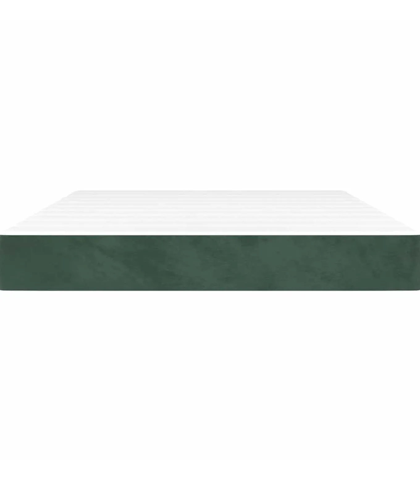 Pocketveringmatras 140x210x20 cm fluweel donkergroen