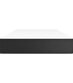 Pocketveringmatras 90x190x20 cm kunstleer zwart