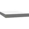 Pocketveringmatras 140x200x20 cm stof donkergrijs