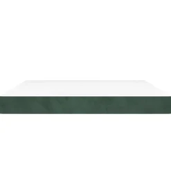 Pocketveringmatras 180x200x20 cm fluweel donkergroen