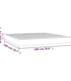 Pocketveringmatras 180x200x20 cm fluweel donkergroen