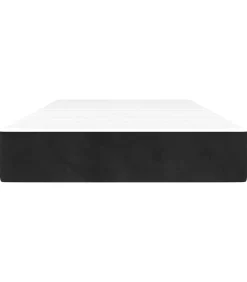 Pocketveringmatras 80x210x20 cm fluweel zwart