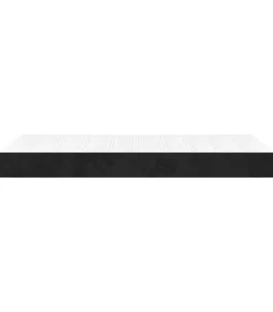 Pocketveringmatras 80x210x20 cm fluweel zwart