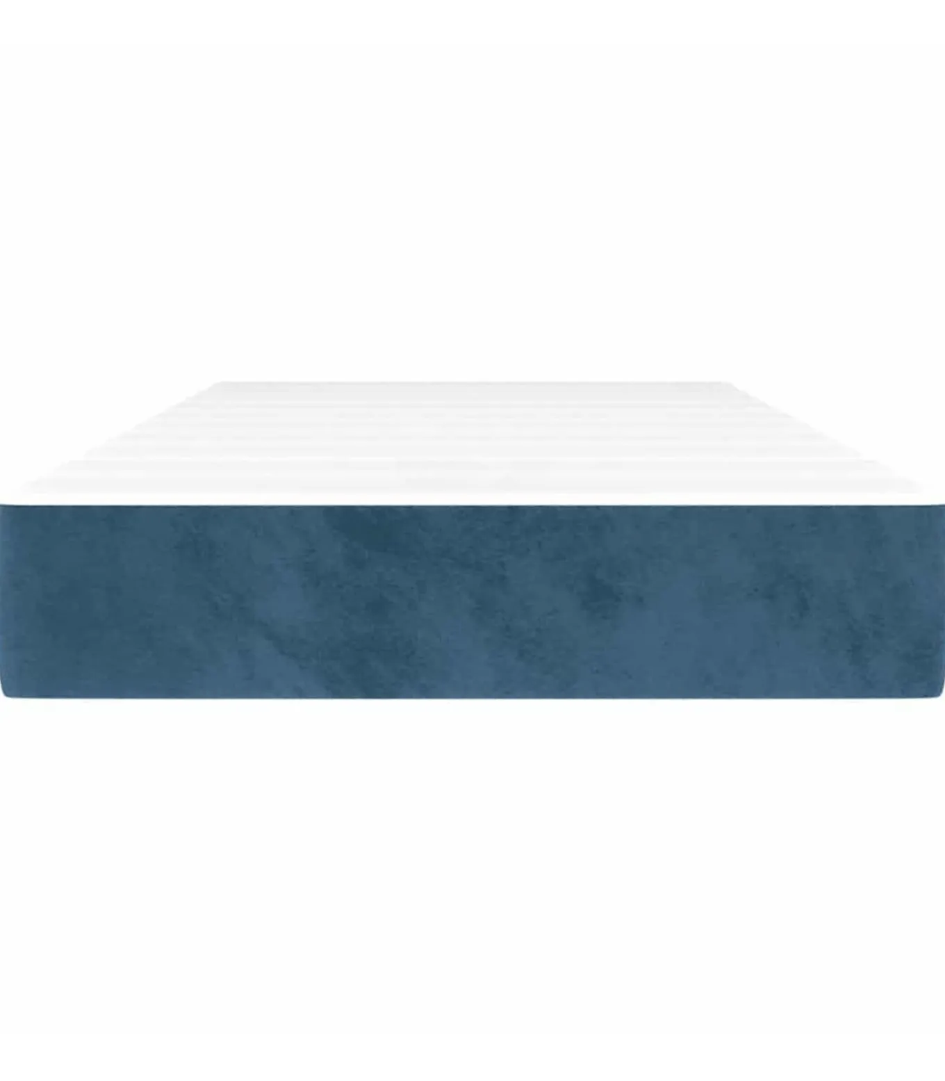 Pocketveringmatras 100x220x20 cm fluweel donkerblauw