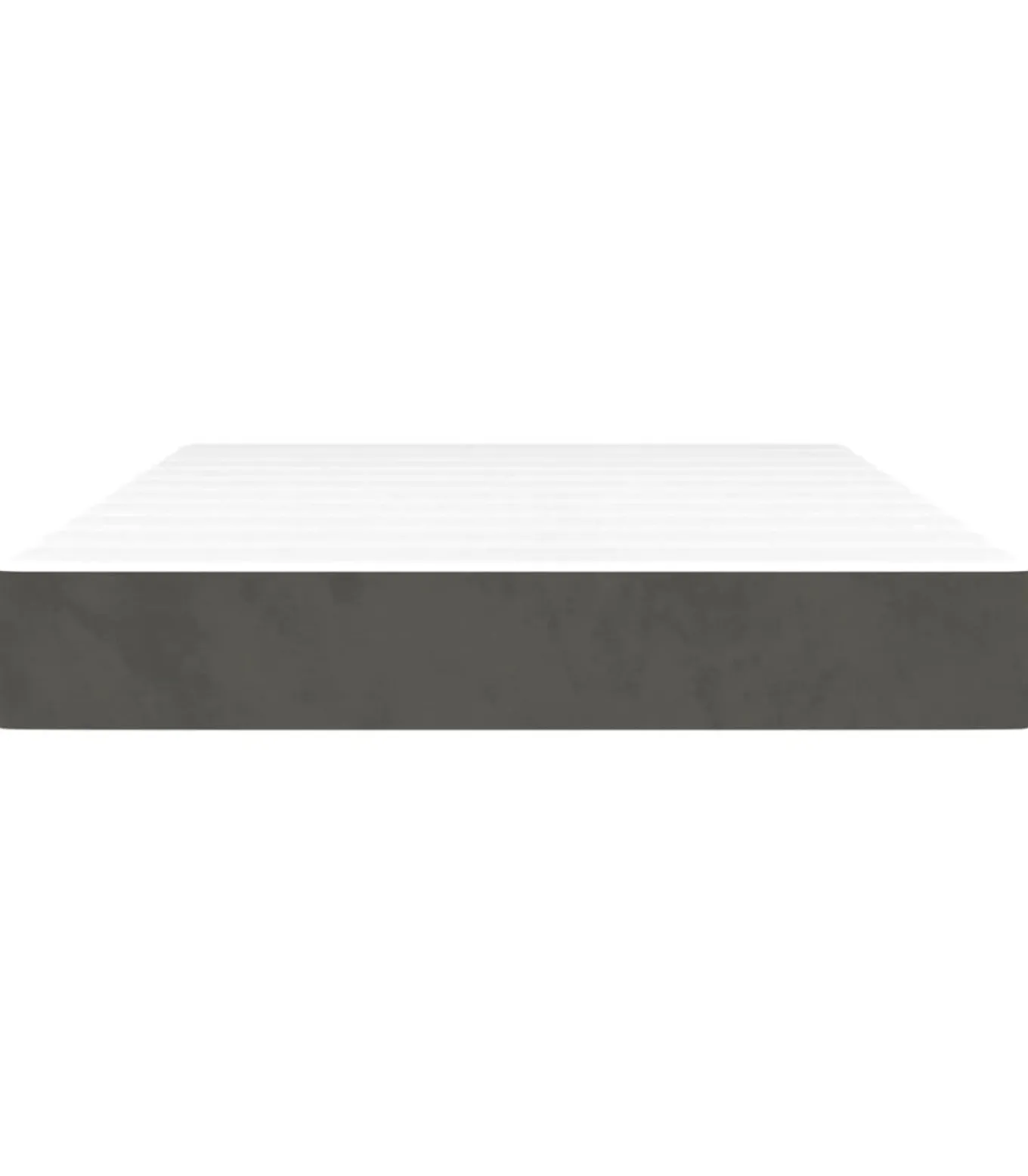 Pocketveringmatras 120x200x20 cm fluweel donkergrijs