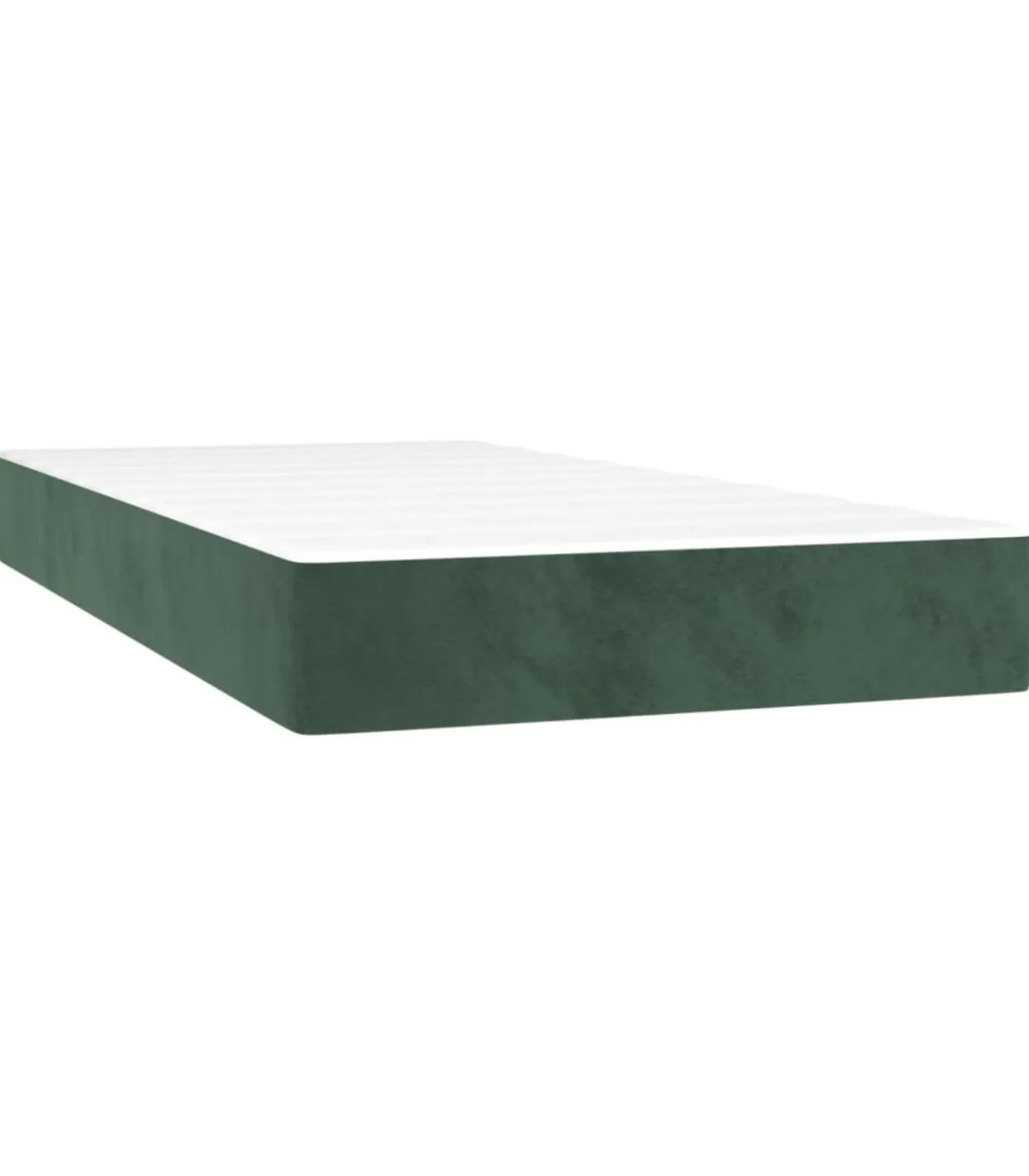 Pocketveringmatras 120x190x20 cm fluweel donkergroen