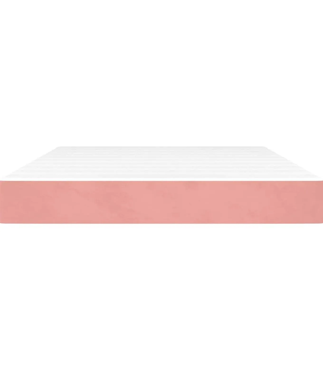 Pocketveringmatras 140x220x20 cm fluweel roze