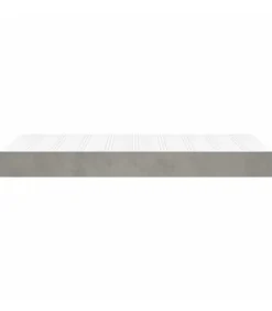 Pocketveringmatras 100x210x20 cm fluweel lichtgrijs