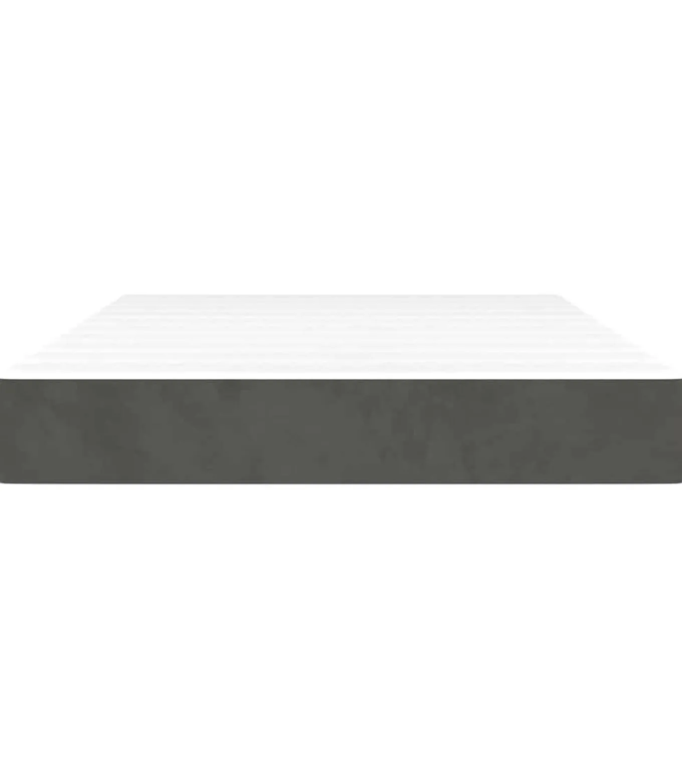 Pocketveringmatras 140x210x20 cm fluweel donkergrijs