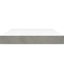 Pocketveringmatras 140x210x20 cm fluweel lichtgrijs