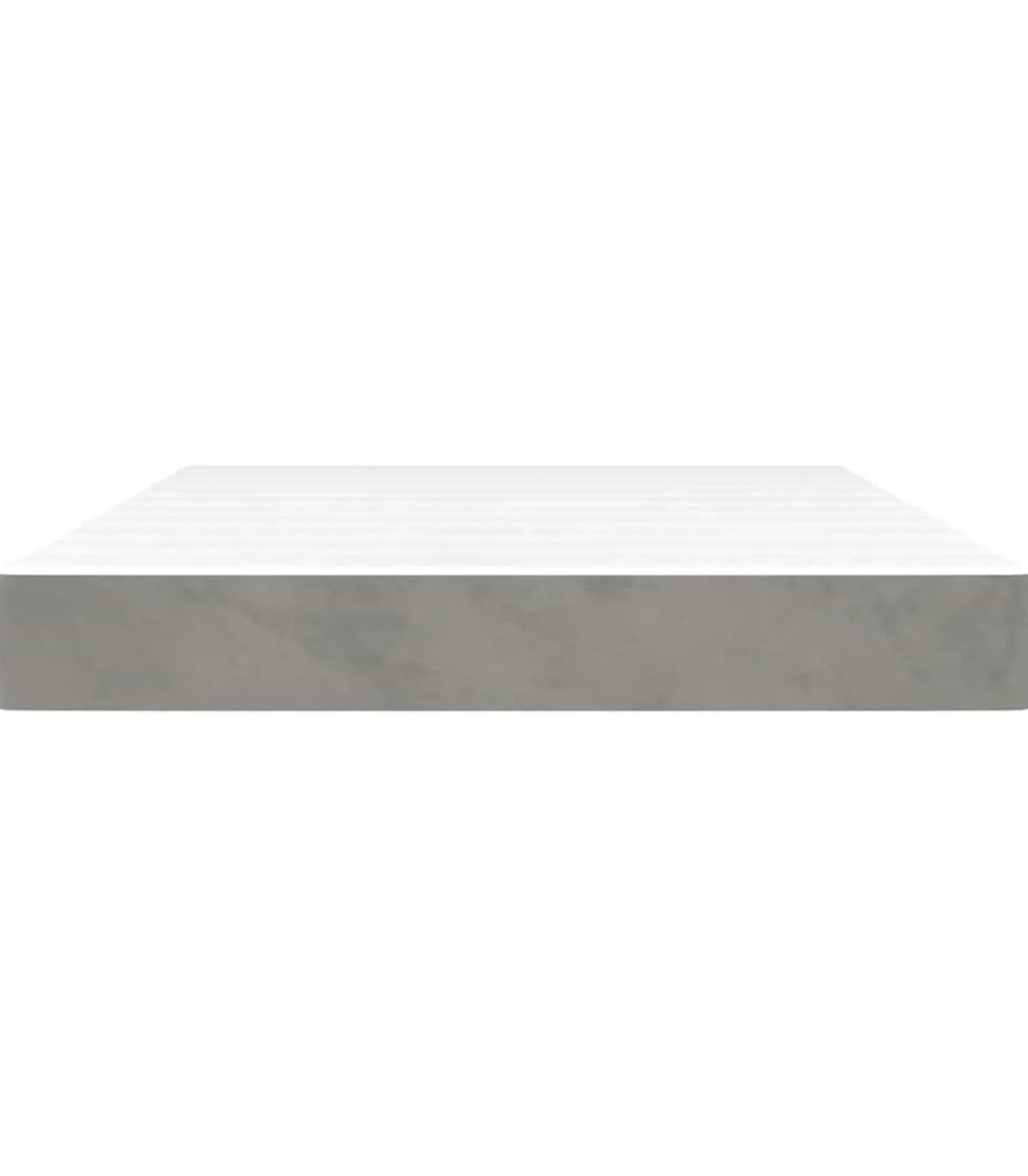 Pocketveringmatras 140x210x20 cm fluweel lichtgrijs