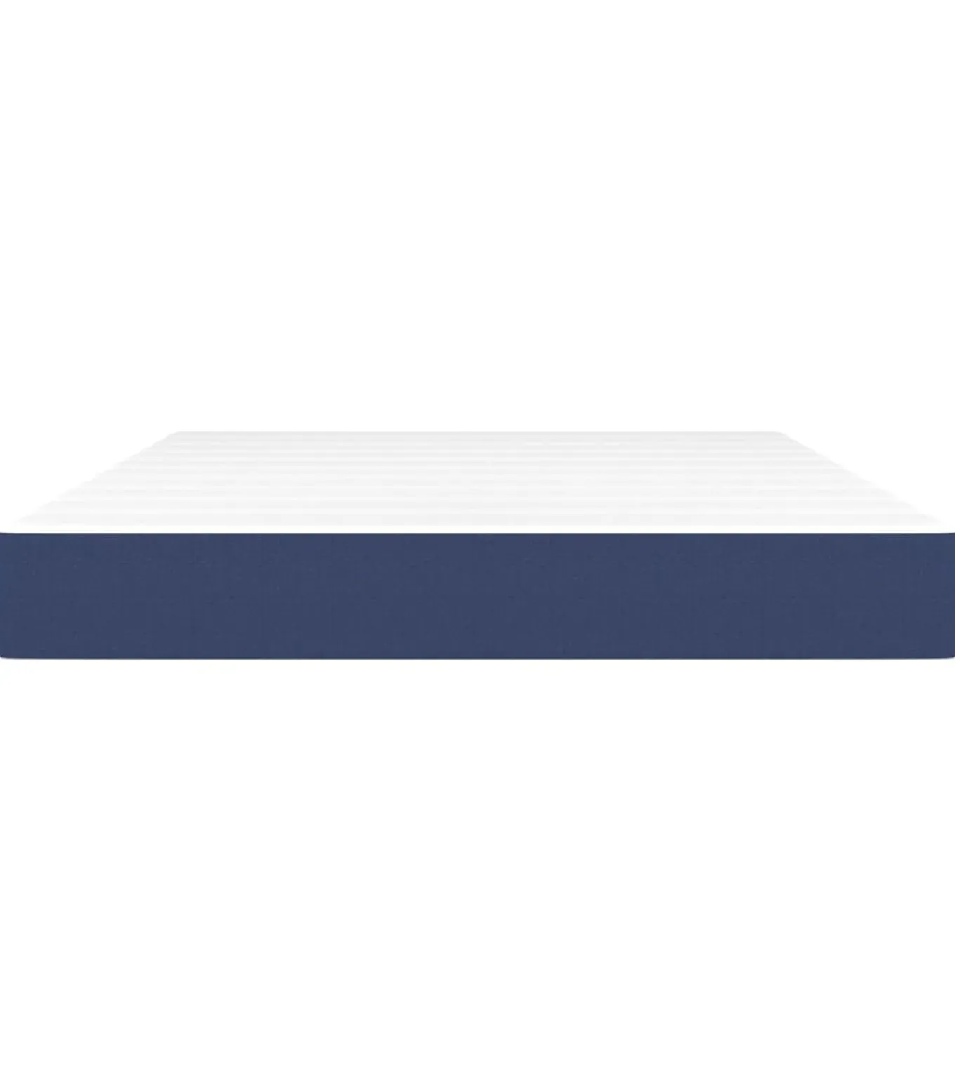 Pocketveringmatras 140x190x20 cm stof blauw