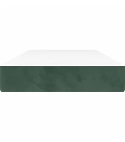 Pocketveringmatras 80x210x20 cm fluweel donkergroen