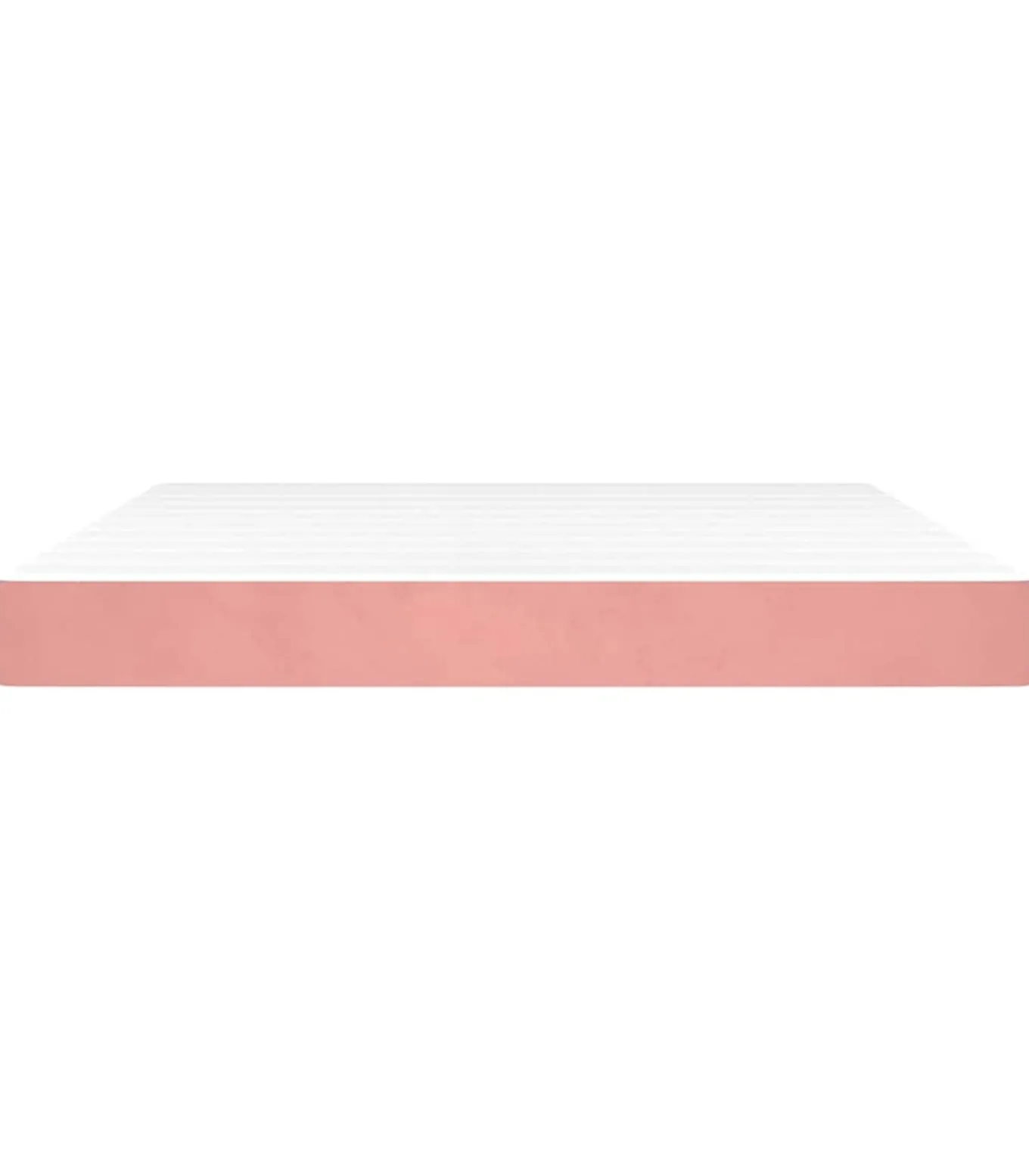 Pocketveringmatras 160x210x20 cm fluweel roze