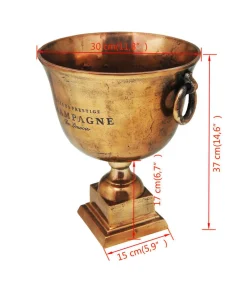 Prijzenbeker champagnekoeler koperbruin