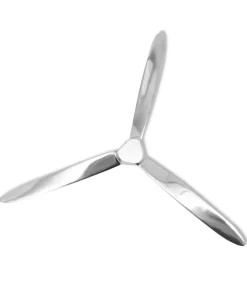 Propeller voor aan de muur 70 cm aluminium zilver