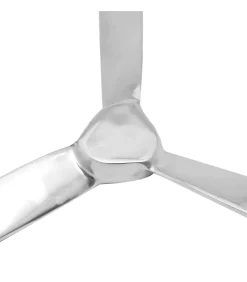Propeller voor aan de muur 70 cm aluminium zilver
