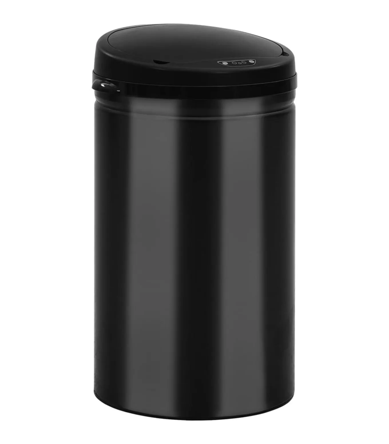 Prullenbak met automatische sensor 40 L koolstofstaal zwart