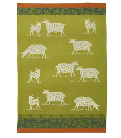 Pâturages - Theedoek van katoenen jacquard met print 50 x 75 cm