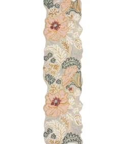 Puur wollen florale stijl tapijt ZINNIA