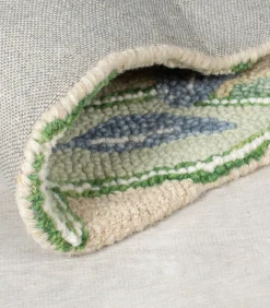 Puur wollen florale stijl tapijt PANSY