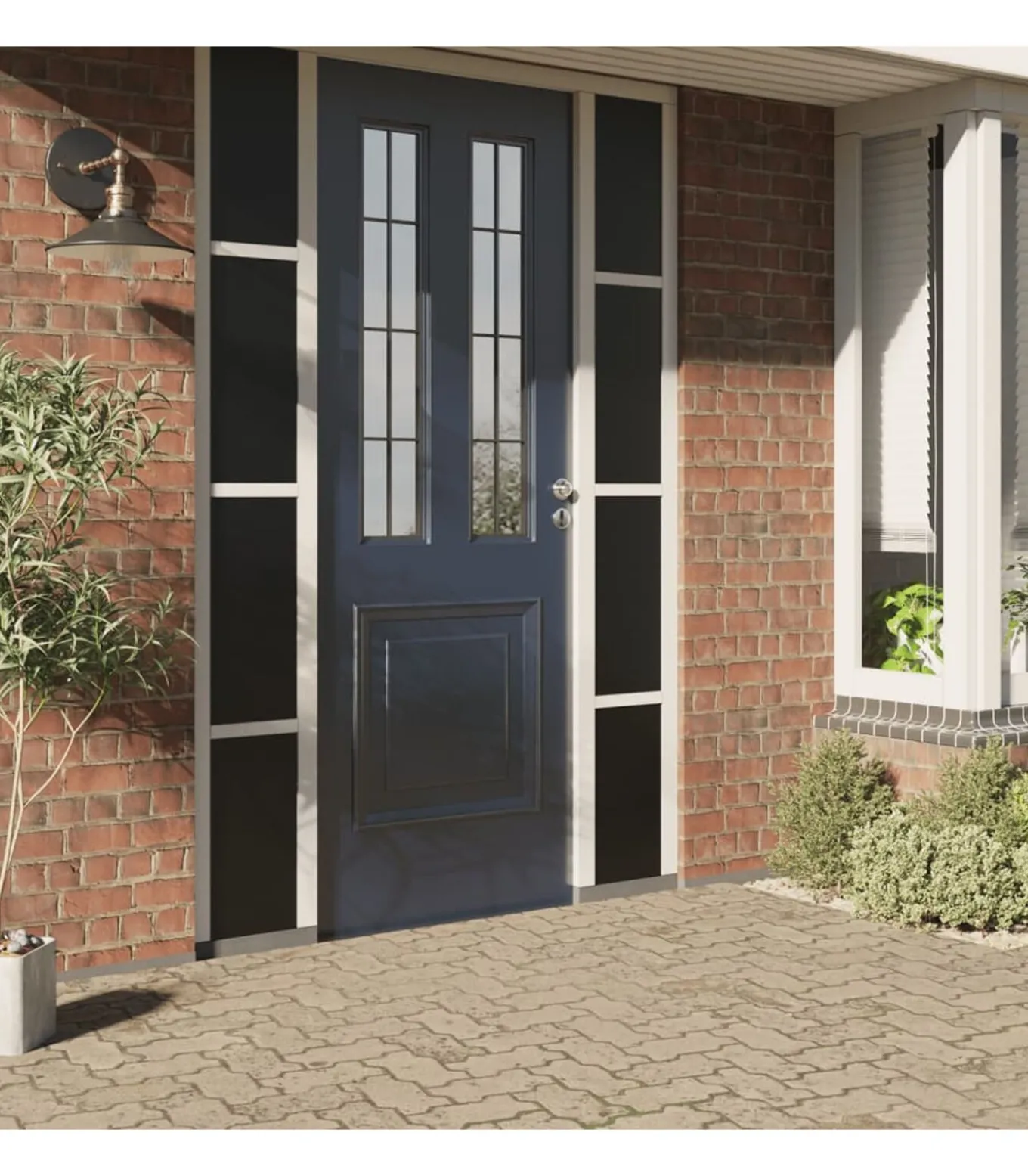 Raamfolie statisch matzwart 45x500 cm PVC